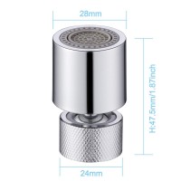 JIAYUN 360-Degree Swivel Big Angle Rotate Water Saving Tap Aerator Diffuser 4 Pack Faucet Sprayer